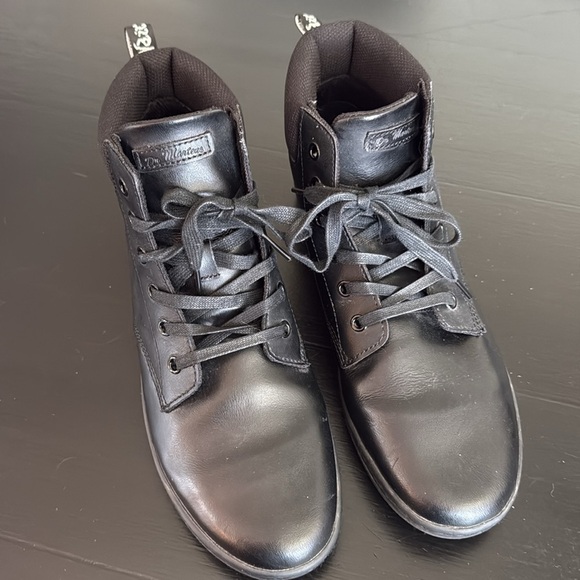 Dr. Martens Maelly Black Leather High-Top Sneakers - Picture 3 of 8